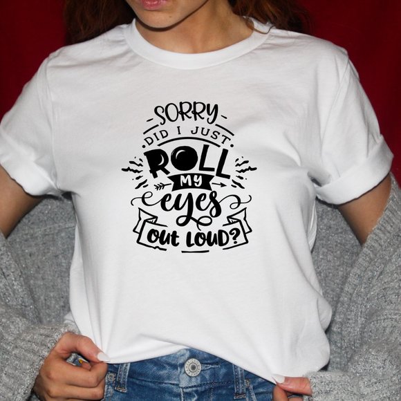 Roll my eyes Tee Shirt - Picture 1 of 3